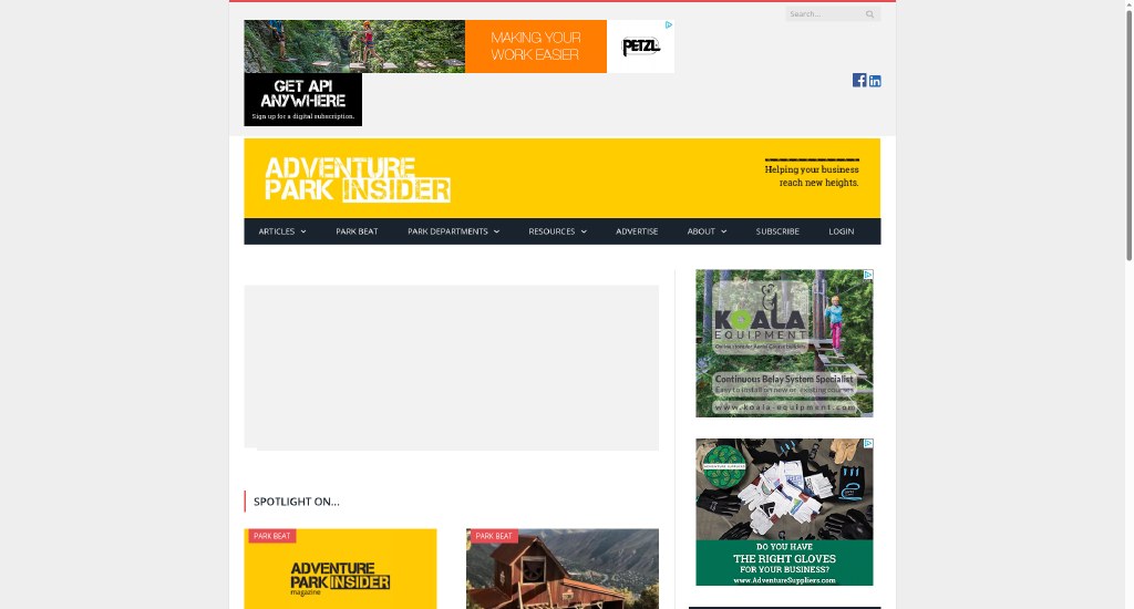Adventure Park Insider archive homepage