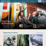 Travel Portland screenshot of Website